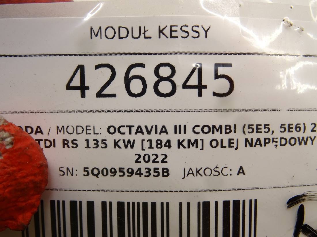 Блок керування модуль Skoda Octavia 3 5Q0959435B — фото деталі 4