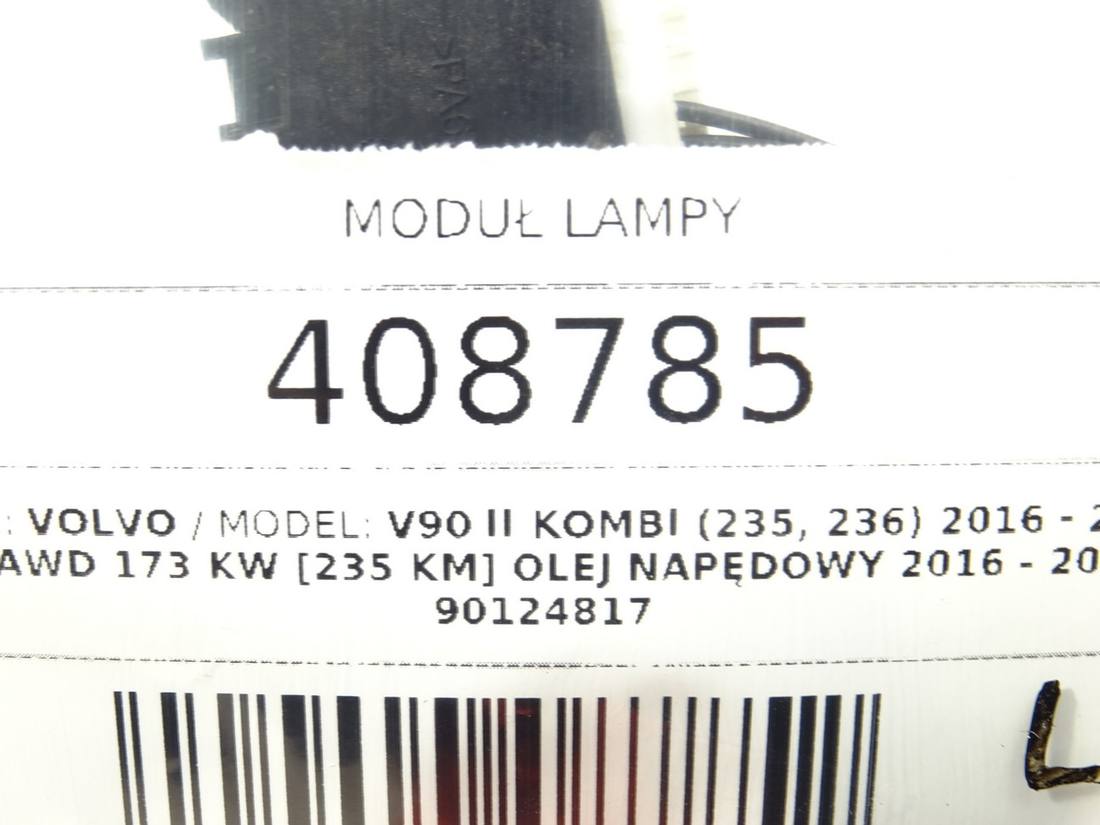 Блок керування модуль Volvo V90 90124817 — фото деталі 5