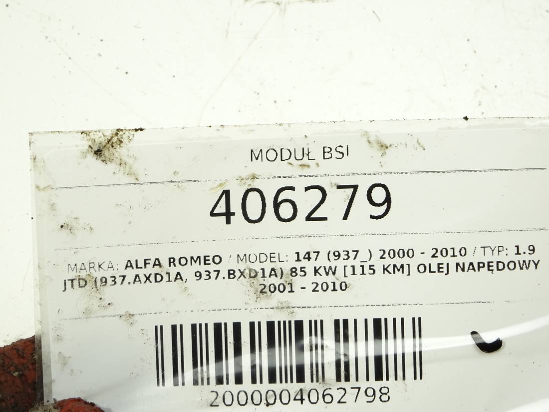 Блок керування модуль Alfa romeo 147 46558758 — фото деталі 3