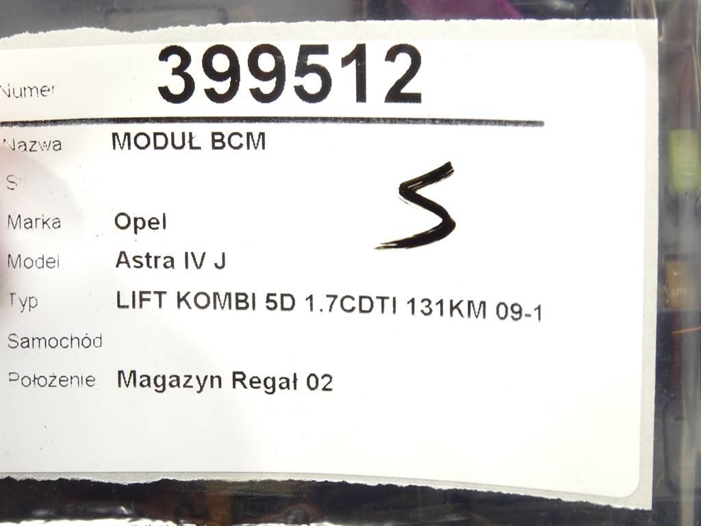 Блок керування модуль Opel Astra J 13368651 — фото деталі 4