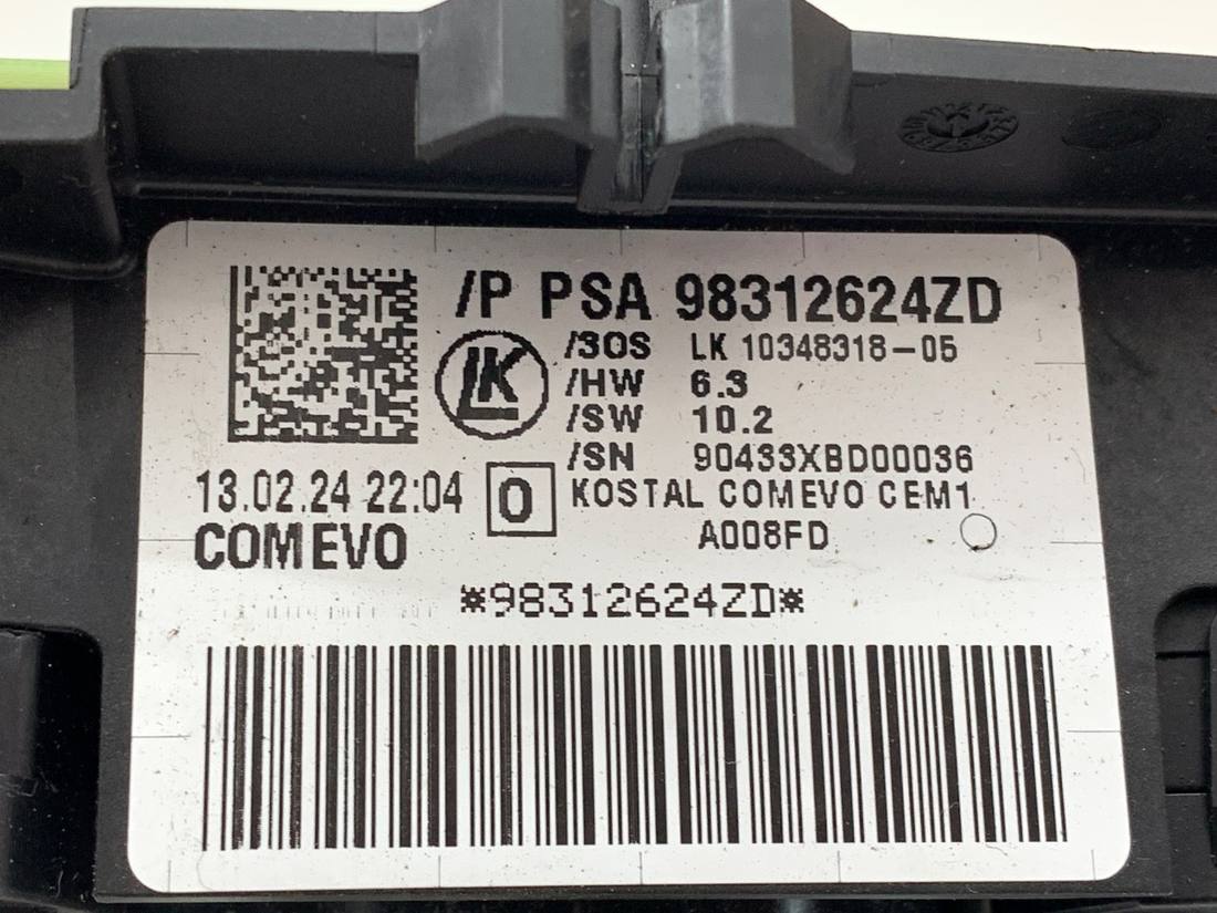 Тубус підрульовий блок перемикачів Toyota Proace City 98312624ZD — фото деталі 5