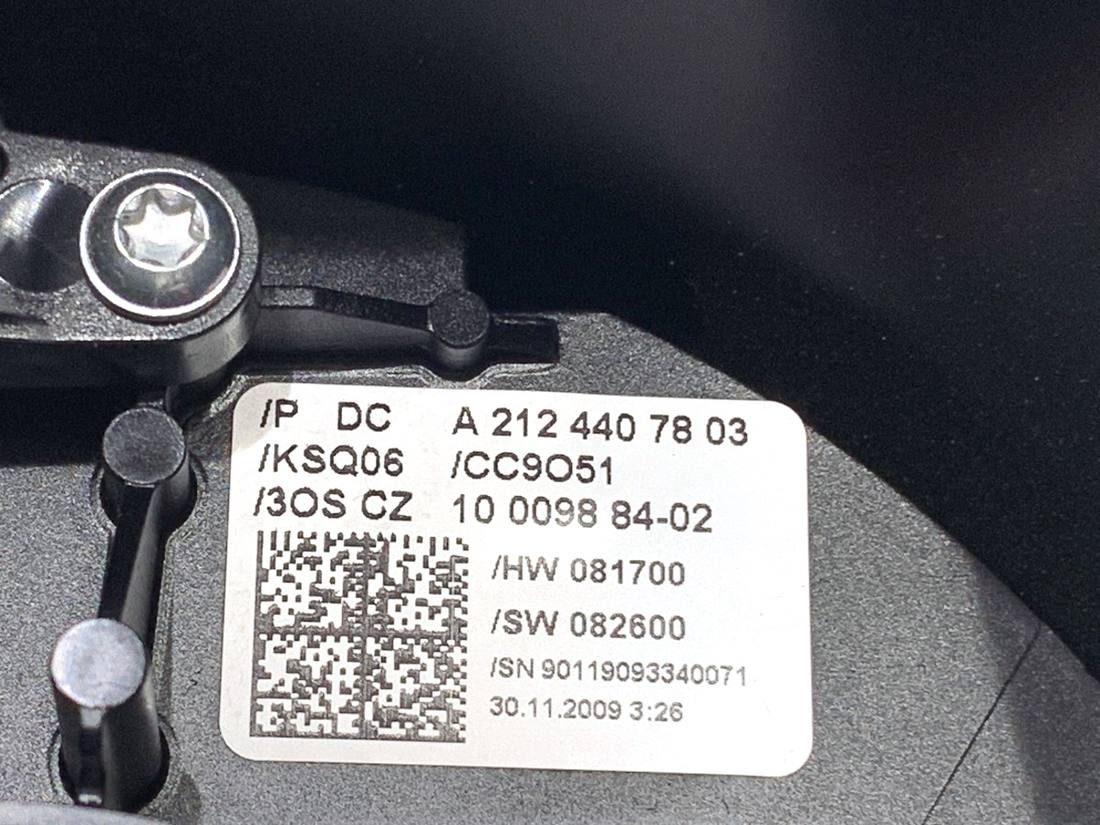 Тубус подрулевой блок переключателей Mercedes E W212 A2124407803 — фото детали 6