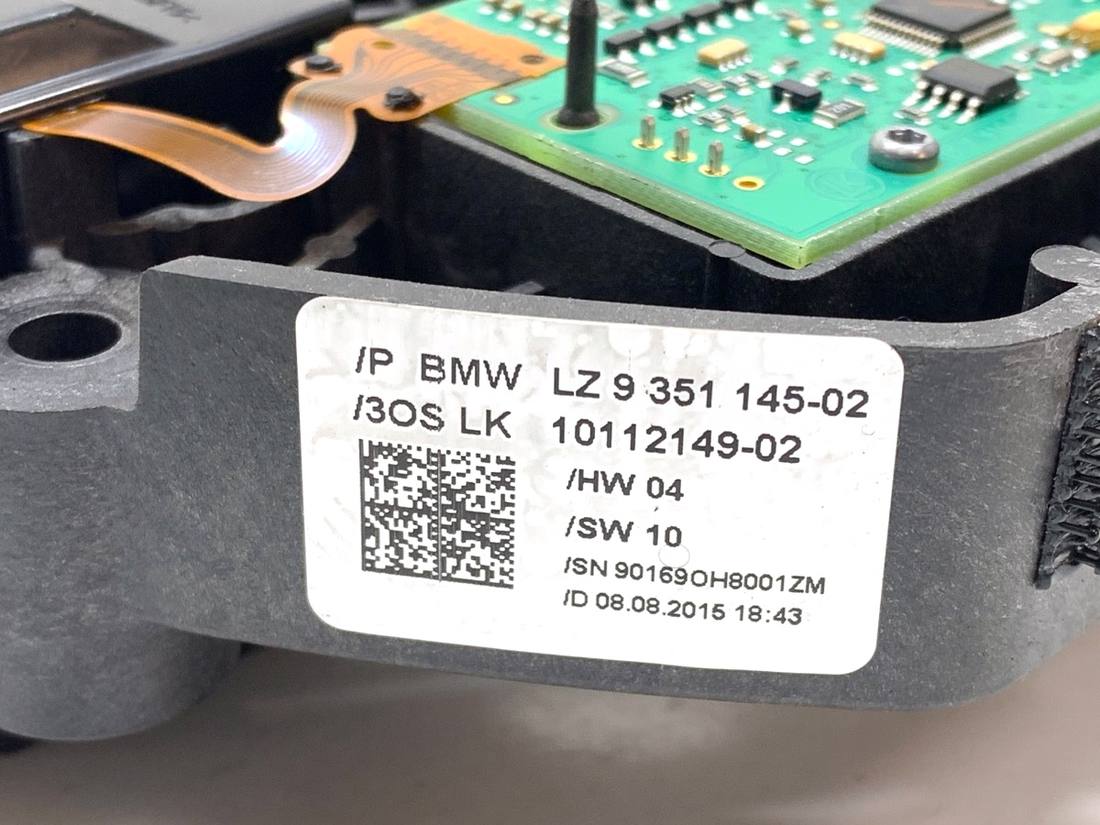 Тубус подрулевой блок переключателей BMW 3 F34 9351145 — фото детали 3
