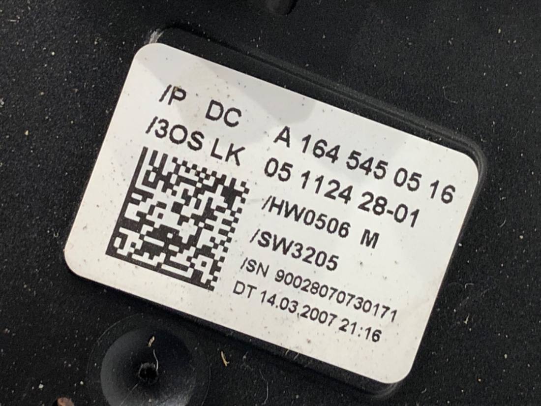 Тубус подрулевой блок переключателей Mercedes GL X164 A1645450516 — фото детали 7