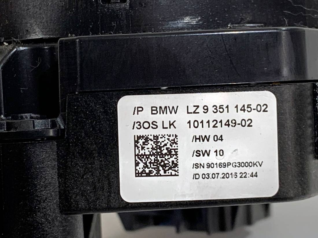 Тубус подрулевой блок переключателей BMW 3 F30 9351145 — фото детали 6