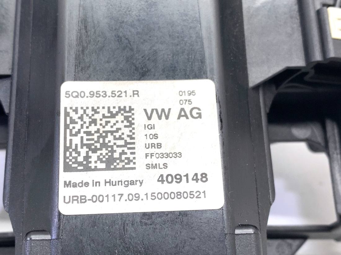 Тубус підрульовий блок перемикачів Volkswagen Golf 7 5Q0953521R 5Q0953502AJ — фото деталі 5