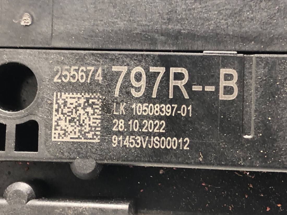 Тубус підрульовий блок перемикачів Renault Clio 255674797R — фото деталі 6