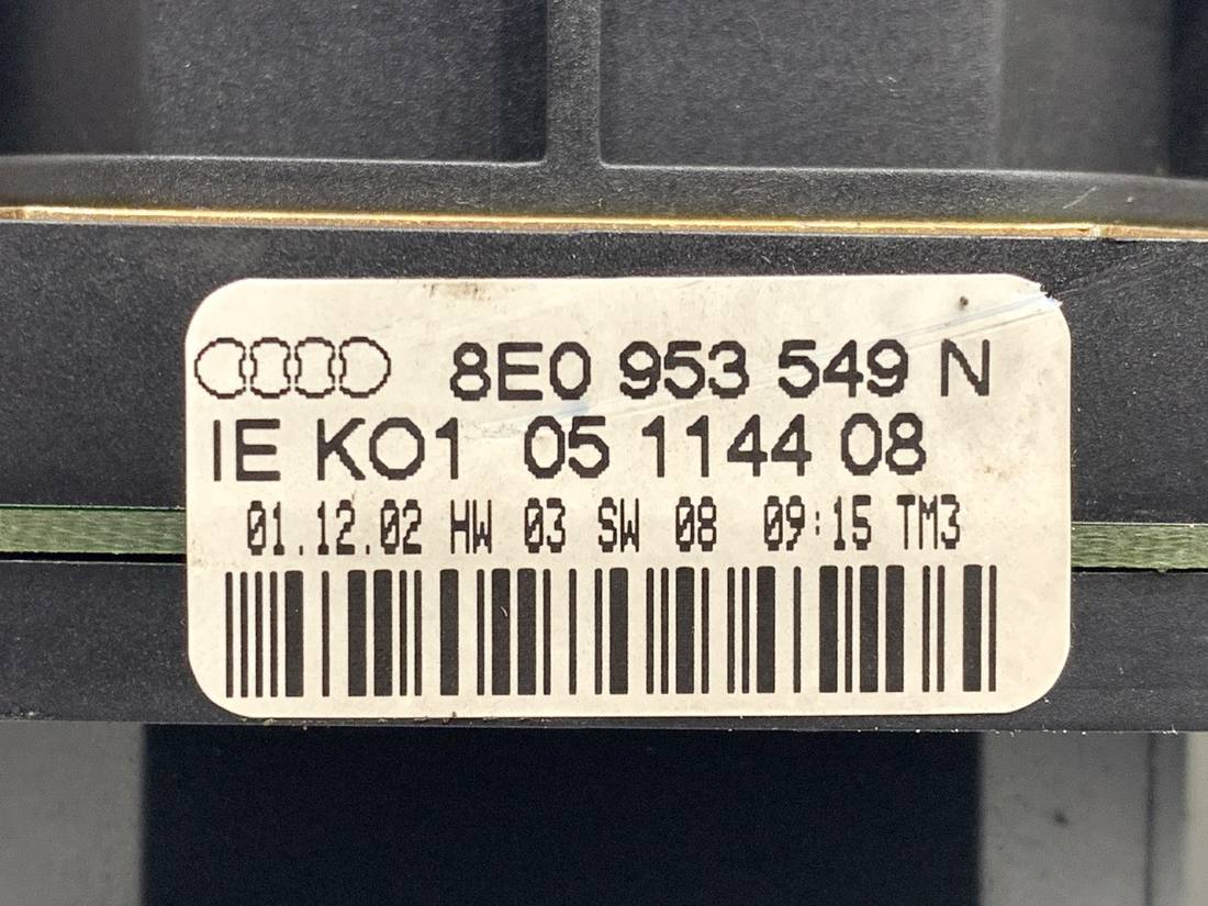Тубус підрульовий блок перемикачів Audi A4 B6 8E0953549N — фото деталі 5