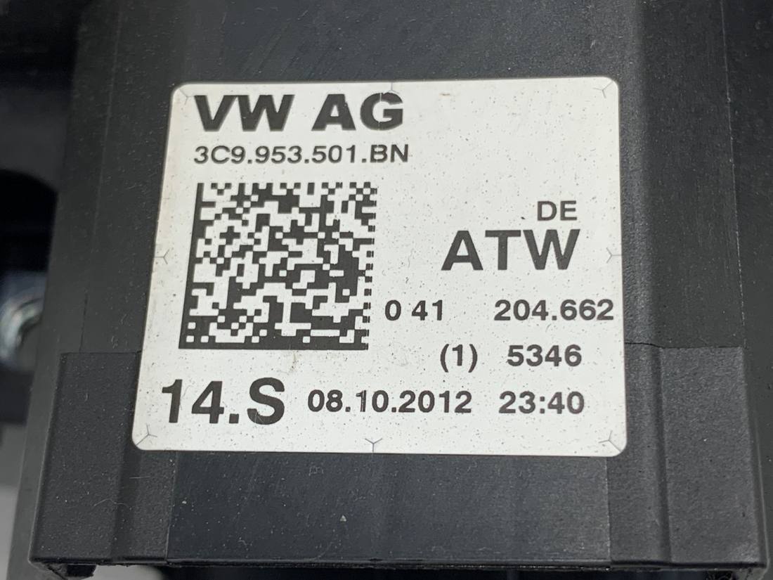 Тубус підрульовий блок перемикачів Volkswagen Passat B7 3C9953501BN — фото деталі 5
