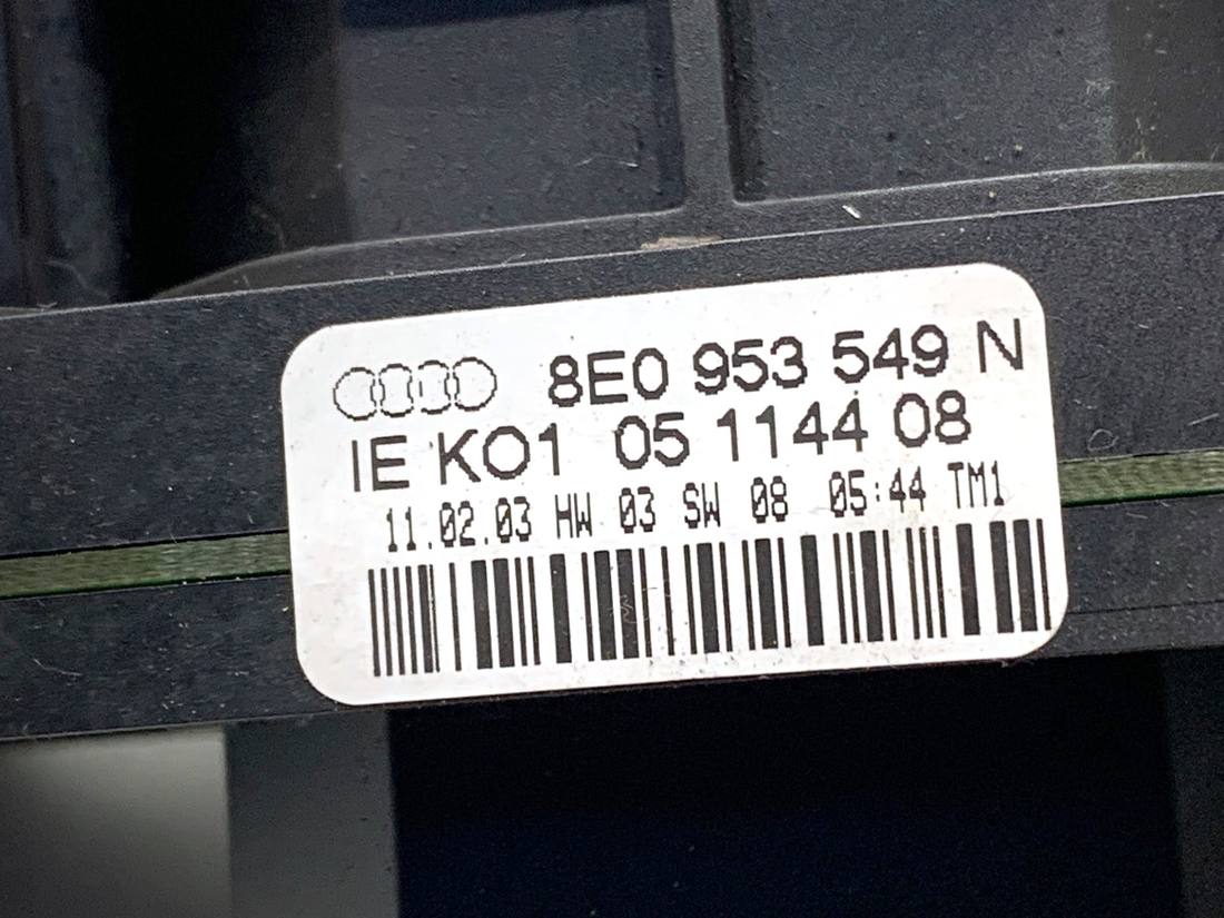 Тубус підрульовий блок перемикачів Audi A4 B6 8E0953549N — фото деталі 5