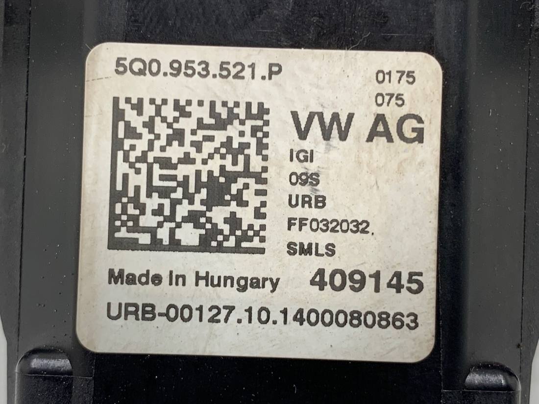 Тубус підрульовий блок перемикачів Volkswagen Golf 7 5Q0953521P — фото деталі 5