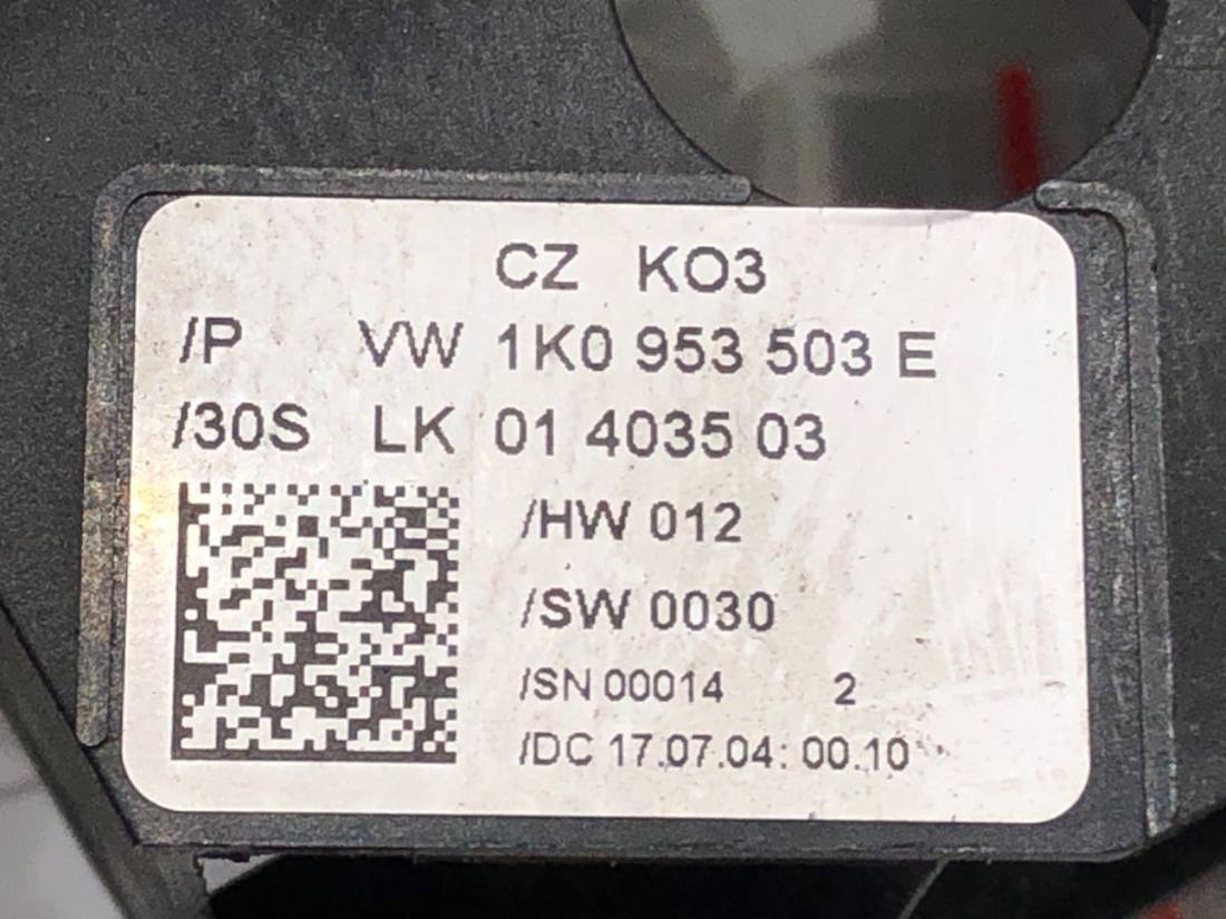 Тубус підрульовий блок перемикачів Seat Altea 1K0953503E — фото деталі 4