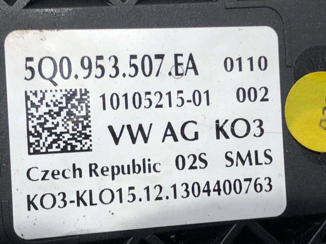Тубус підрульовий блок перемикачів Volkswagen Golf 7 5Q0953507EA — фото деталі 5