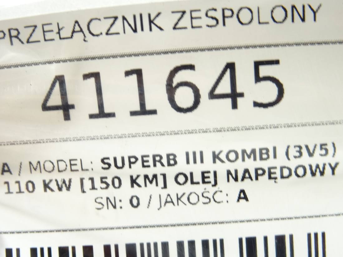 Тубус підрульовий блок перемикачів Skoda Superb 3 5Q1953521KH 5Q1953502AH — фото деталі 6