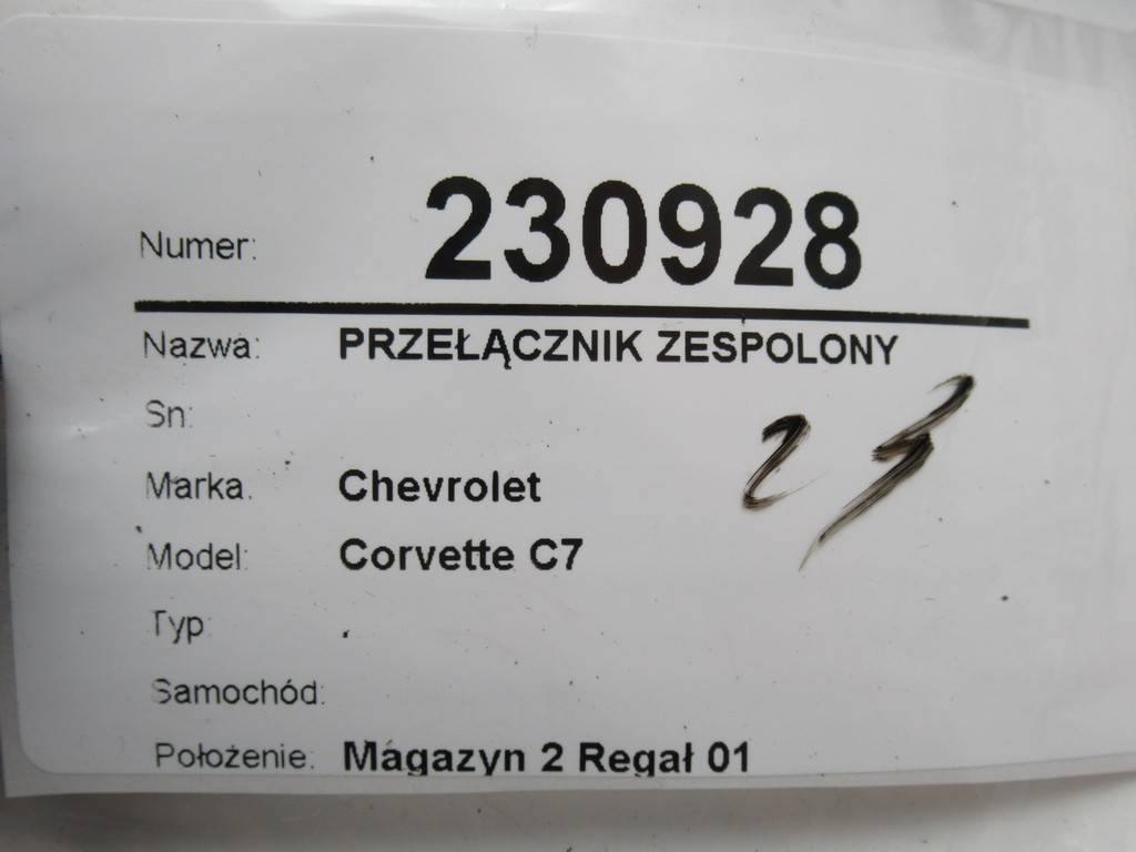 Тубус підрульовий блок перемикачів Chevrolet Corvette 84238479 — фото деталі 14