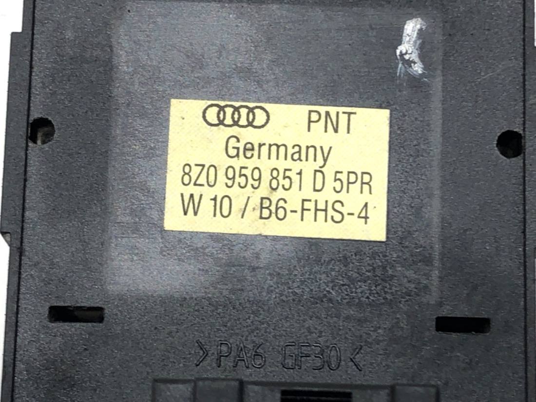 Блок кнопок склопідйомників Audi A4 B6 8Z0959851D — фото деталі 4