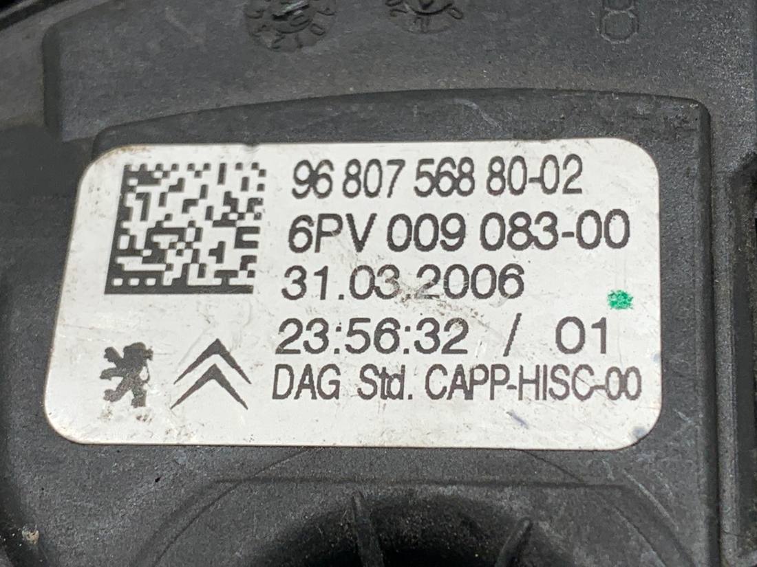 Педаль газа потенциометр Peugeot 207 9680756880 — фото детали 5