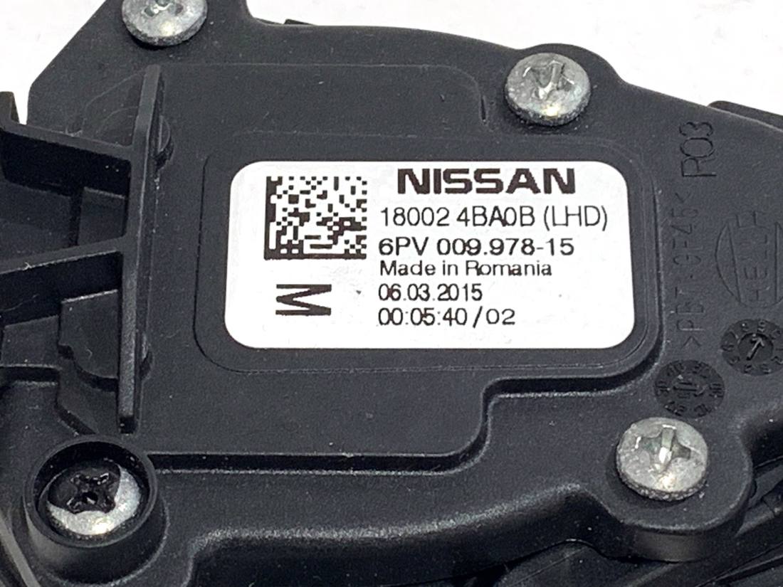 Педаль газа потенциометр Nissan Qashqai 180024BA0B — фото детали 4