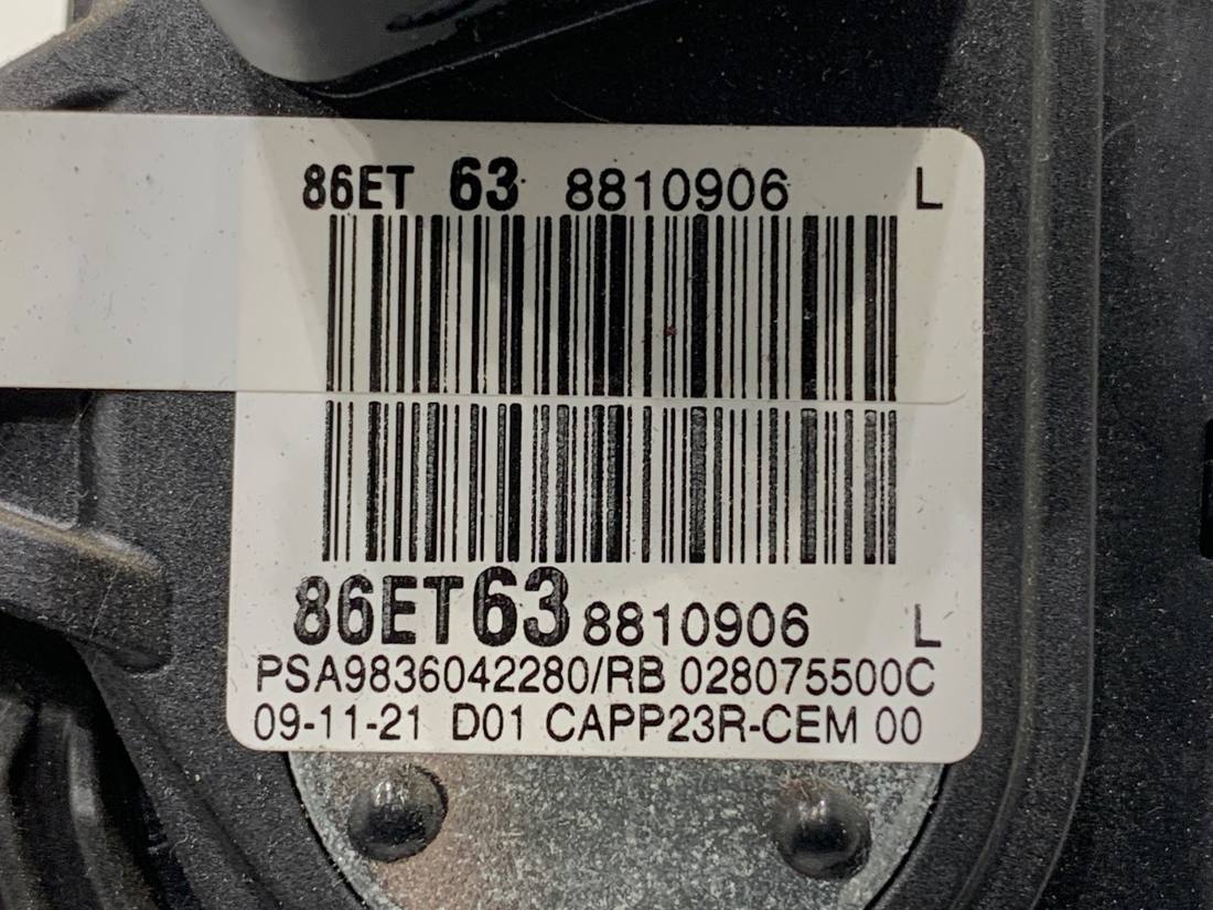 Педаль газу потенціометр Toyota Proace City 9836042280 — фото деталі 5