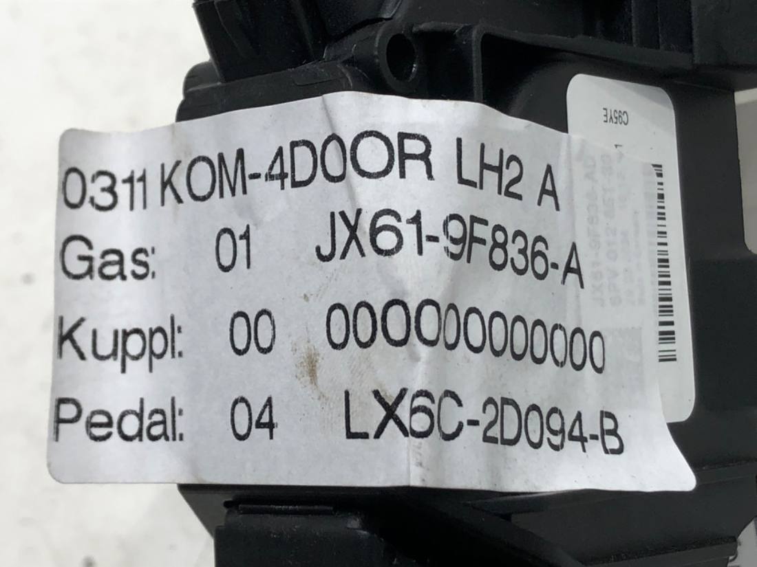 Педаль газу потенціометр Ford Focus JX61-9F836-A — фото деталі 4