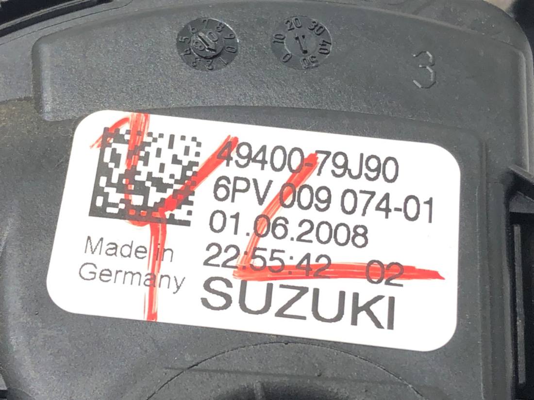 Педаль газу потенціометр Fiat Sedici 49400-79J90 — фото деталі 4