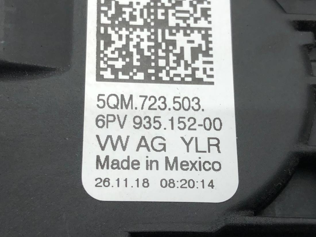 Педаль газу потенціометр Volkswagen Golf 7 5QM723503 6PV93515200 — фото деталі 5
