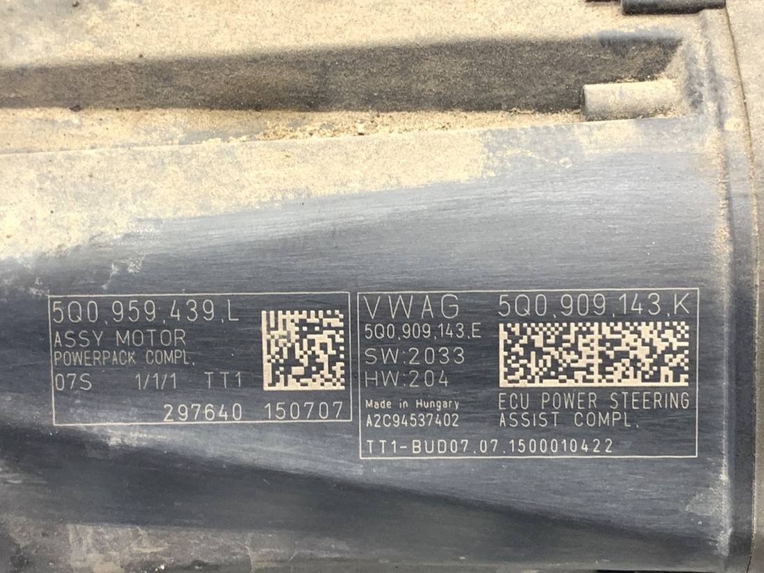 Рульова рейка Volkswagen Golf 7 5Q1423050T — фото деталі 9
