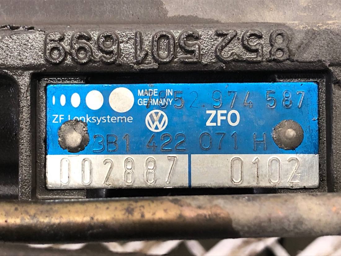Рулевая рейка Volkswagen Passat B5 3B1422071H — фото детали 8