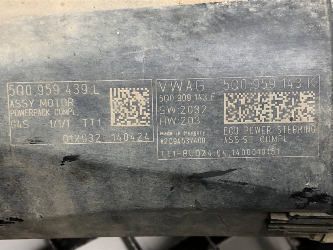 Рульова рейка Volkswagen Passat B8 5Q0959143K — фото деталі 6