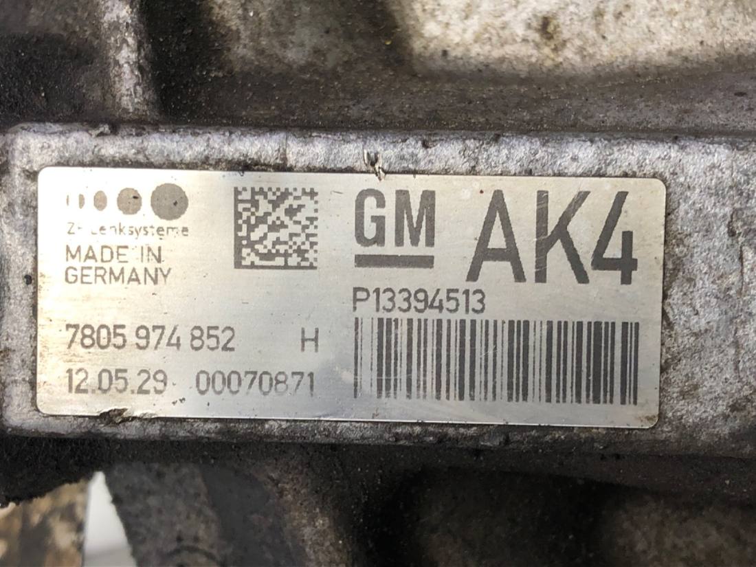 Рульова рейка Chevrolet Cruze 7805501692 P13394513 — фото деталі 7