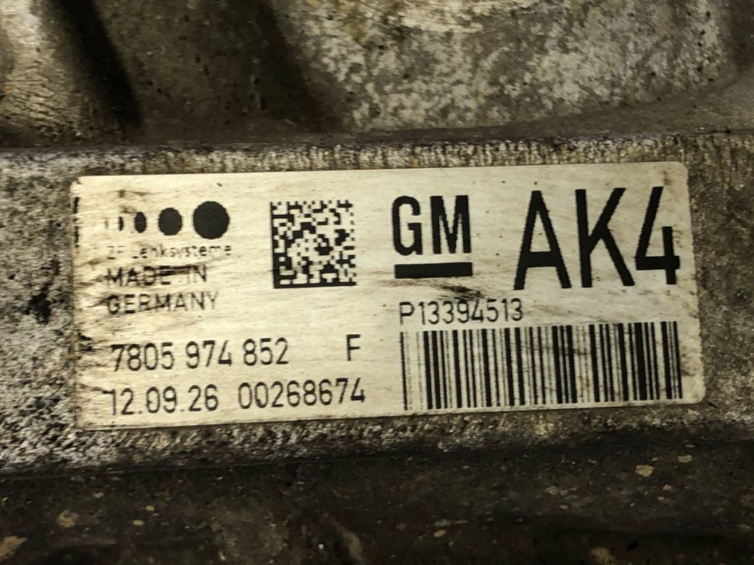 Рулевая рейка Chevrolet Cruze 13394513 7805177298 — фото детали 4