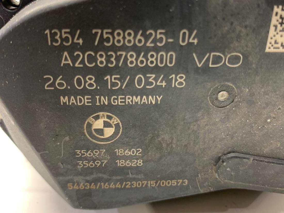 Дросельна заслінка BMW X3 F25 7588625 — фото деталі 4