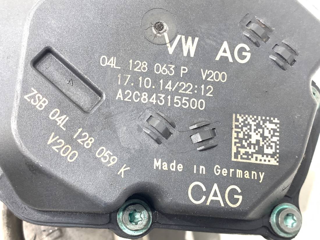Дросельна заслінка Volkswagen Golf 7 04L128063P — фото деталі 4