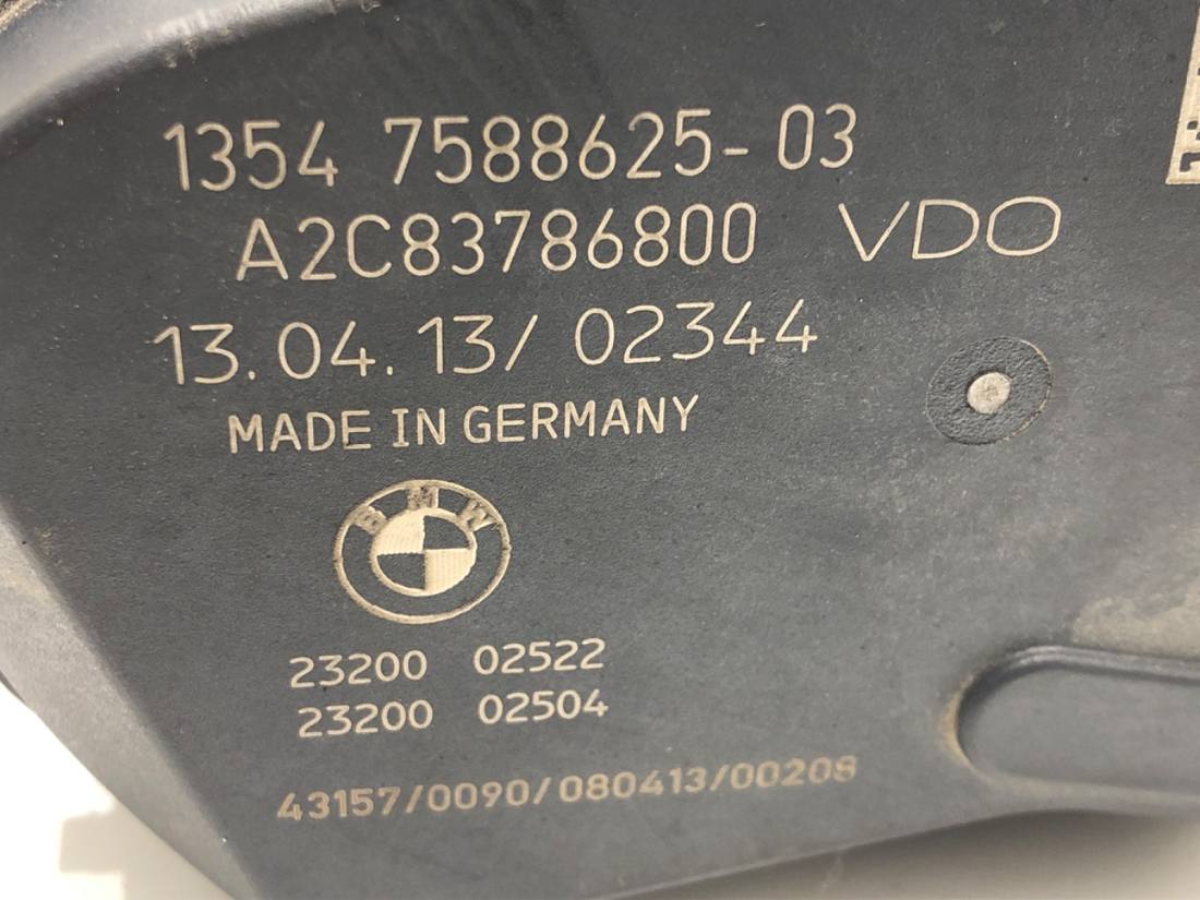 Дросельна заслінка BMW 3 F34 7588625 — фото деталі 5