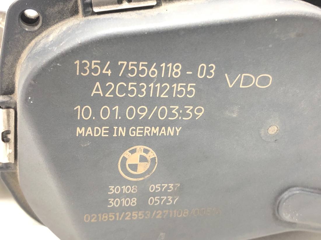 Дроссельная заслонка BMW X5 E70 7556118 — фото детали 4