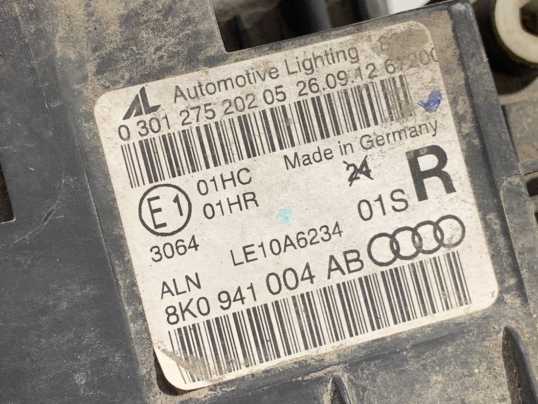 Фара передня права Audi A4 B8 — фото деталі 6