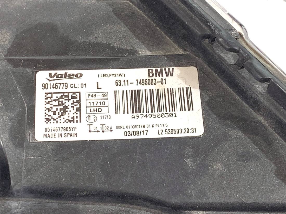 Фара передняя левая BMW X1 E84 7495003 — фото детали 5