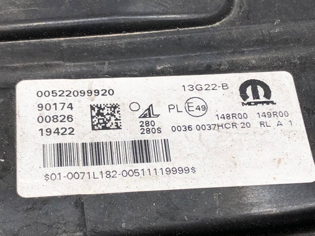 Фара передня ліва Jeep Compass 00522099920 — фото деталі 6
