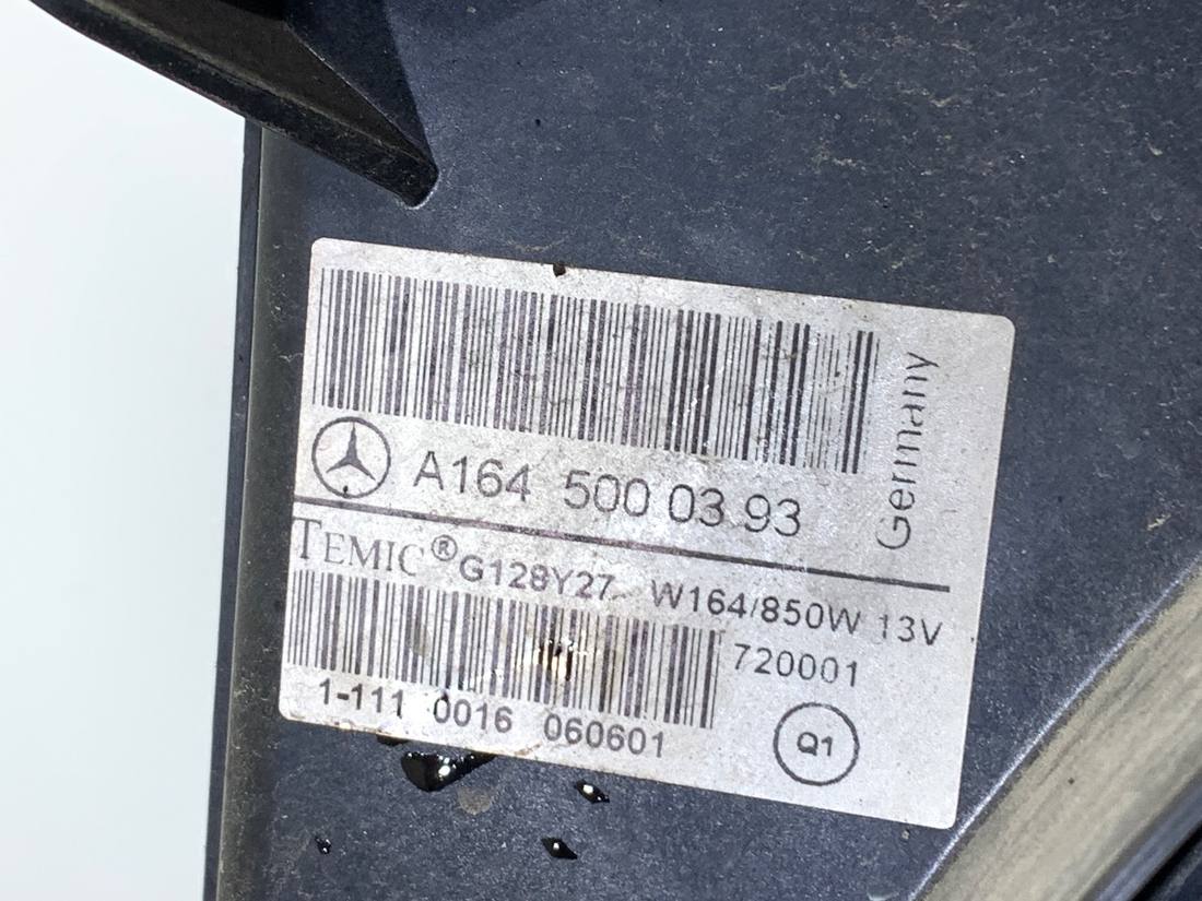 Вентилятор радиатора диффузор Mercedes GL X164 A1645000393 — фото детали 7