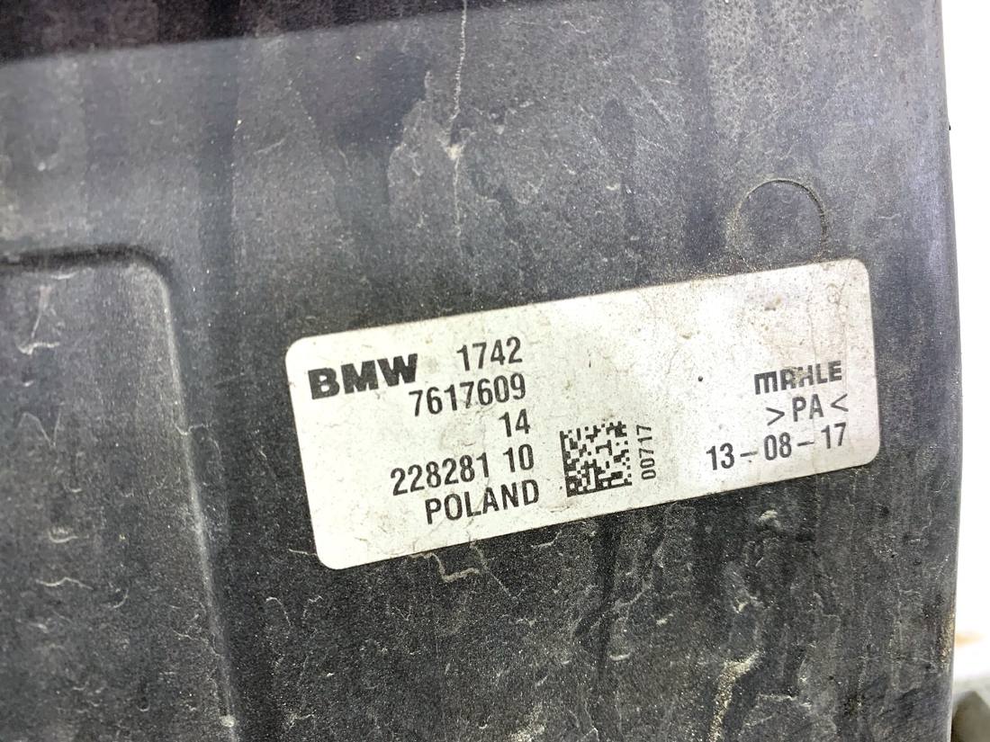 Вентилятор радіатора дифузор BMW X1 E84 7636070 7617609 — фото деталі 3