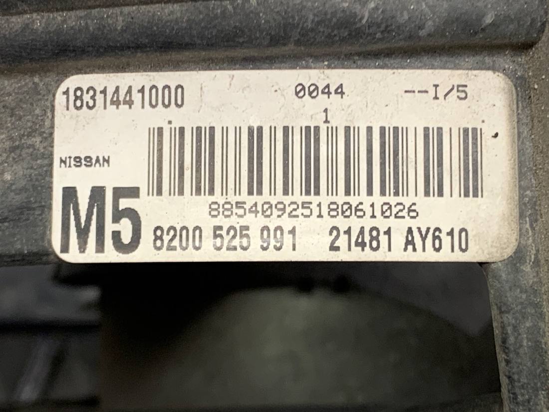 Вентилятор радіатора дифузор Nissan Note 8200525991 — фото деталі 4