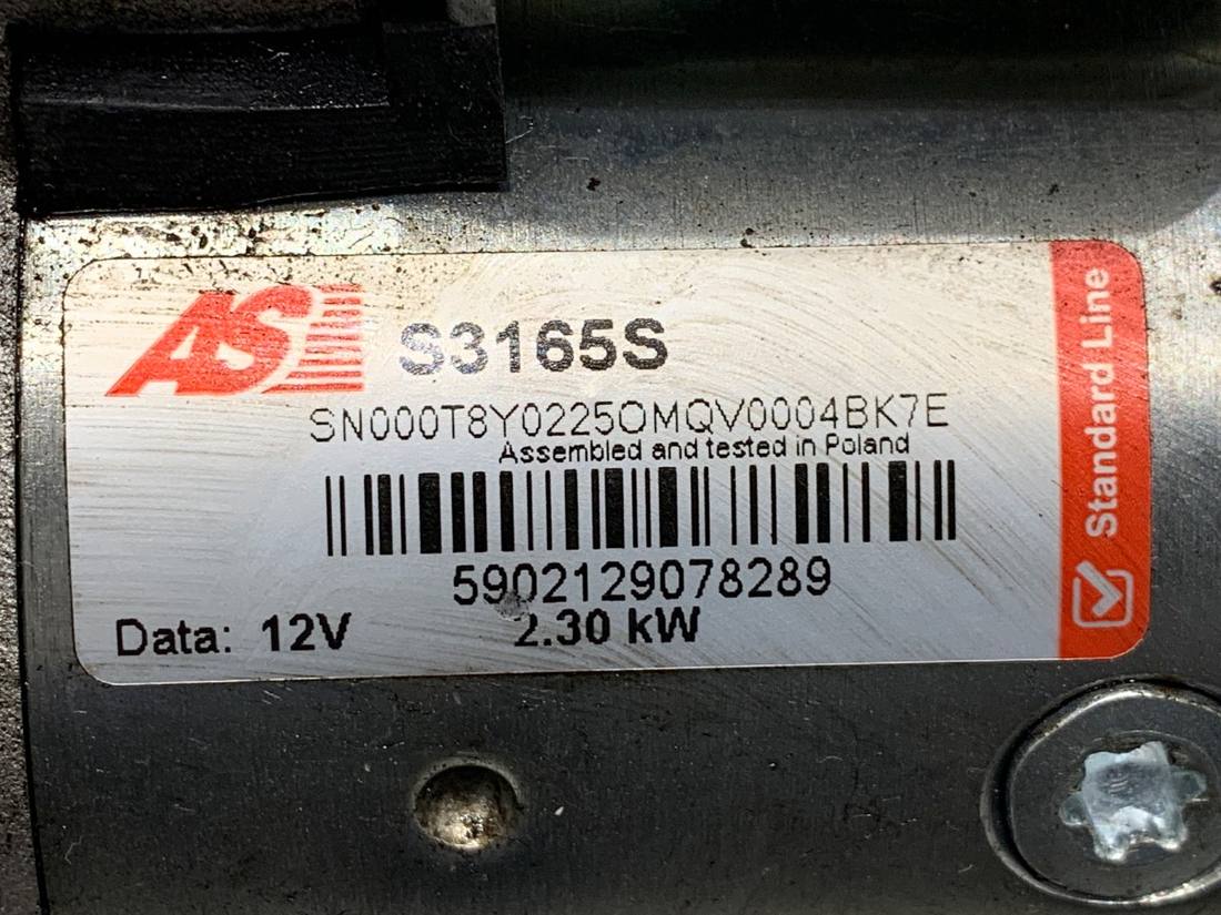 Стартер Volvo V40 S3165S — фото детали 4