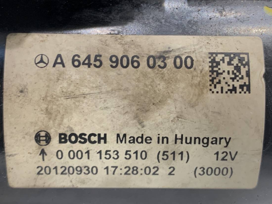 Стартер Mercedes B W246 A6459060300 — фото детали 4
