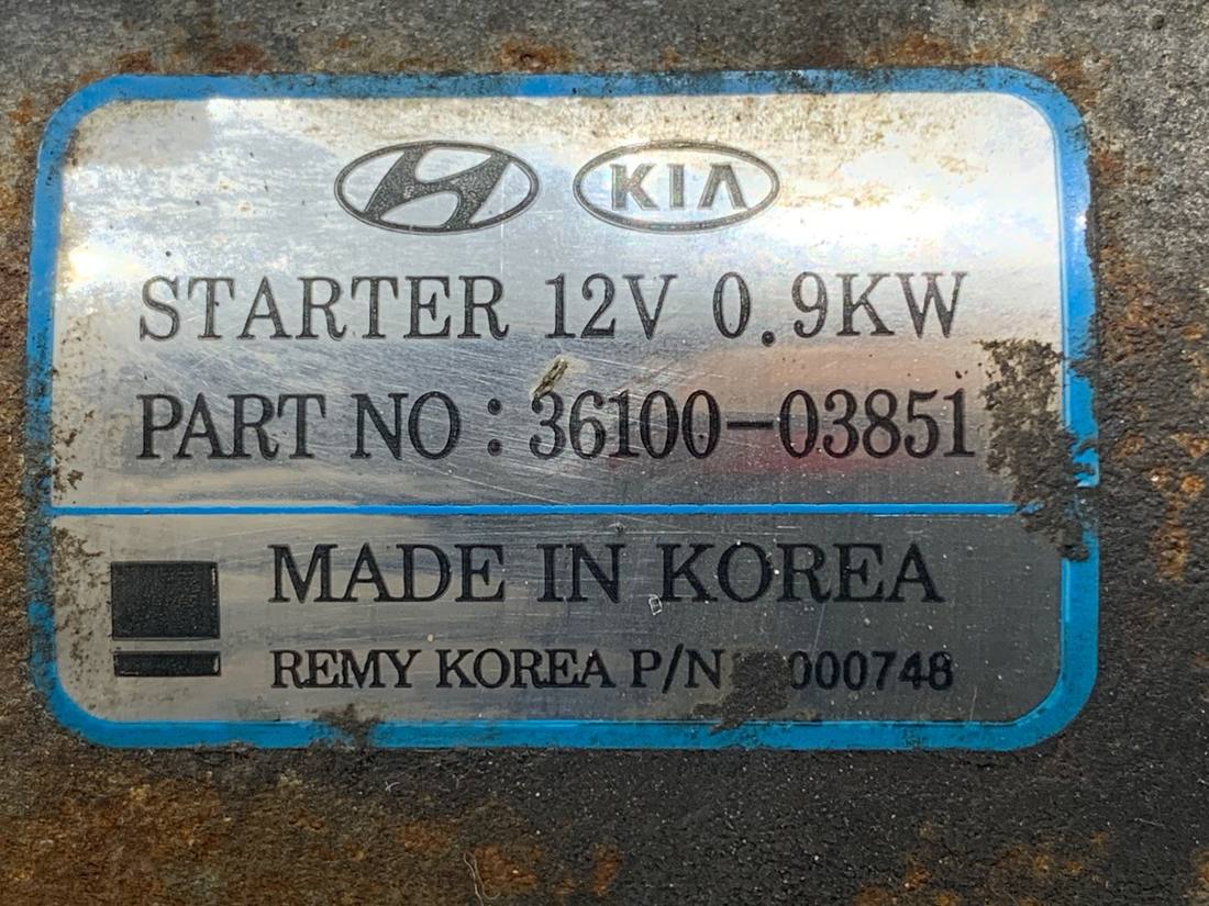 Стартер Hyundai I20 36100-03851 — фото деталі 4