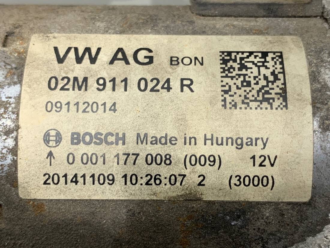 Стартер Volkswagen Passat B7 02M911024R — фото деталі 4
