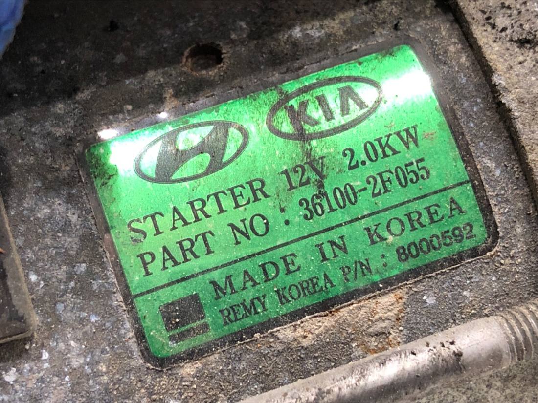 Стартер Hyundai Santa Fe 36100-2F055 — фото деталі 4