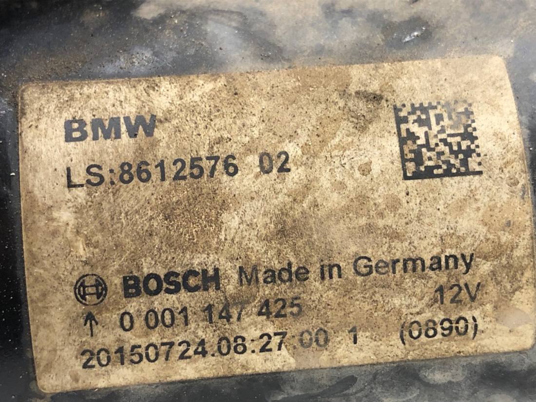 Стартер BMW 3 F30 8612576 — фото деталі 4