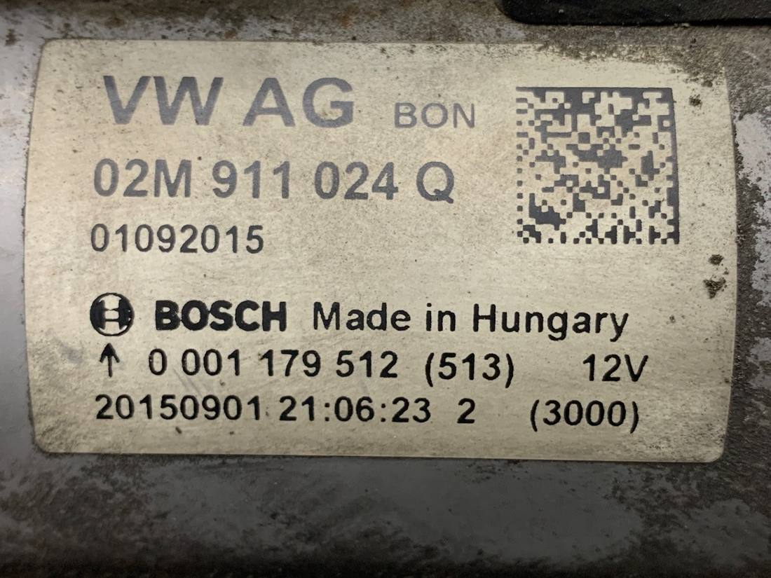 Стартер Volkswagen Polo 02M911024Q — фото детали 5