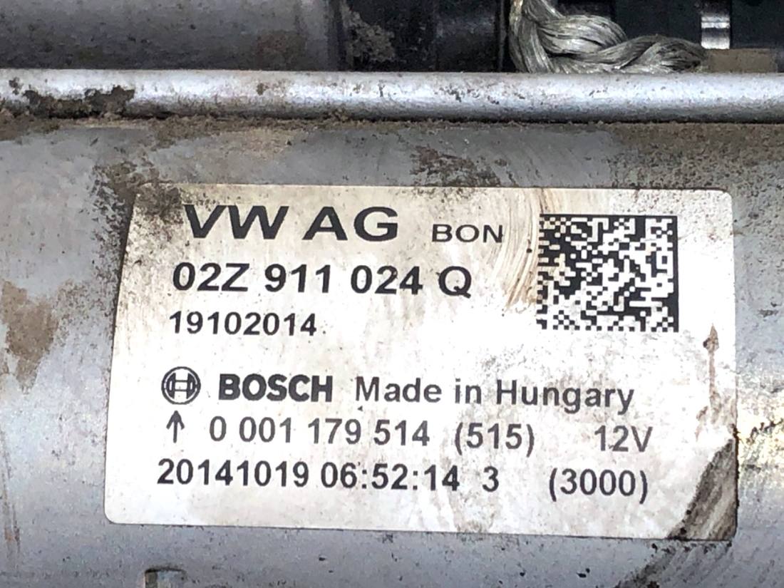 Стартер Volkswagen Golf 7 02Z911024Q — фото деталі 5