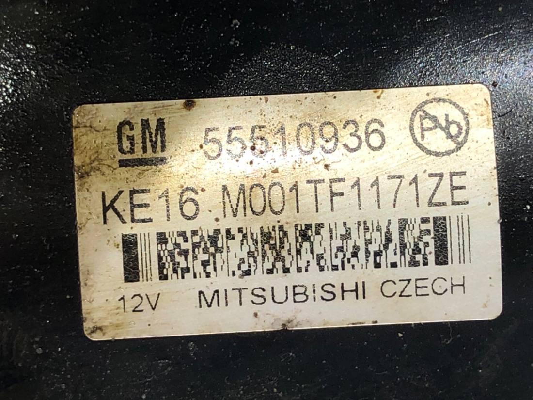 Стартер Opel Astra K 55510936 — фото деталі 5